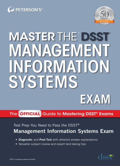 Book cover of: Master the DSST Management Information Systems Exam. By: Peterson's