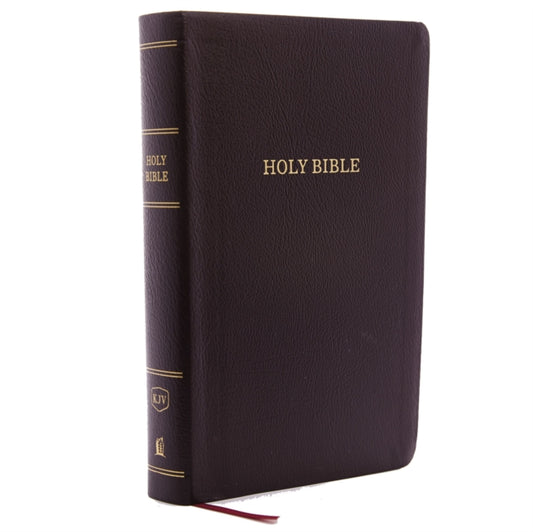 Book cover of: KJV Holy Bible: Personal Size Giant Print with 43,000 Cross References, Burgundy Bonded Leather, Red Letter, Comfort Print: King James Version. By: Thomas Nelson