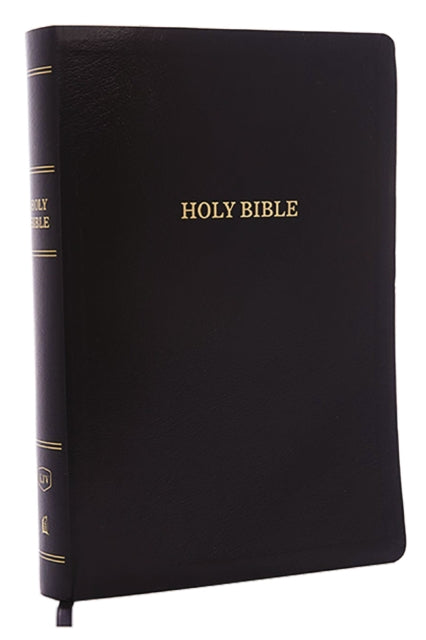 Book cover of: KJV Holy Bible: Super Giant Print with 43,000 Cross References, Black Leather-look, Red Letter, Comfort Print (Thumb Indexed): King James Version. By: Thomas Nelson