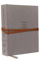 NKJV, Journal the Word Bible, Cloth over Board, Gray, Red Letter, Comfort Print, Reflect, Journal, or Create Art Next to Your Favorite Verses 9780785218395 Thomas Thomas Nelson