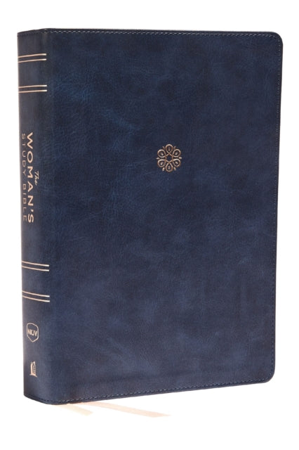 Book cover of: NKJV, The Woman's Study Bible, Leathersoft, Blue, Red Letter, Full-Color Edition, Thumb Indexed. By: Dorothy Kelley Patterson