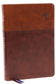 Book cover of: NKJV, Matthew Henry Daily Devotional Bible, Leathersoft, Brown, Red Letter, Thumb Indexed, Comfort Print. By: Zondervan Publishing Company