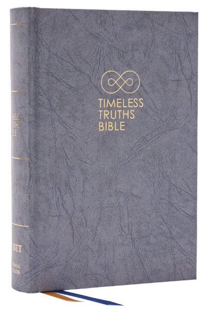Book cover of: Timeless Truths Bible: One faith. Handed down. For all the saints. (NET, Gray Hardcover, Comfort Print). By: Matthew Z. Capps