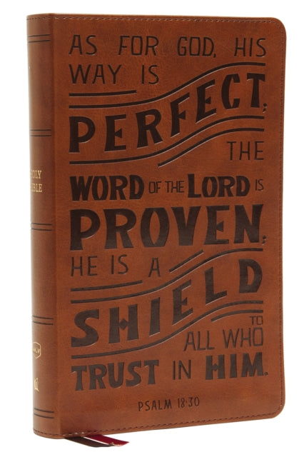Book cover of: NKJV, Personal Size Reference Bible, Verse Art Cover Collection, Leathersoft, Tan, Red Letter, Thumb Indexed, Comfort Print. By: Zondervan Publishing Company