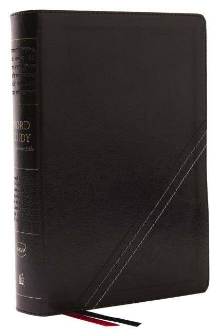Book cover of: NKJV, Word Study Reference Bible, Leathersoft, Black, Red Letter, Comfort Print. By: Zondervan Publishing Company