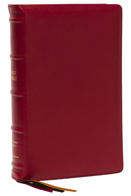 Book cover of: KJV Holy Bible: Large Print Single-Column with 43,000 End-of-Verse Cross References, Red Goatskin Leather, Premier Collection, Personal Size, Thumb Indexed: King James Version. By: Zondervan Publishing Company