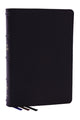 Book cover of: NKJV, Large Print Thinline Reference Bible, Blue Letter, Maclaren Series, Genuine Leather, Black, Comfort Print. By: Zondervan Publishing Company