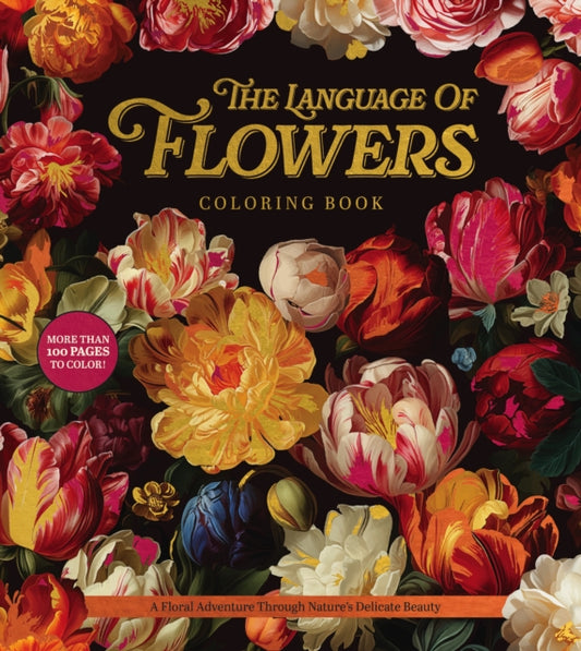 Book cover of: Language of Flowers Coloring Book