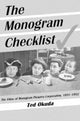 Book cover of: Monogram Checklist. By: Ted Okuda