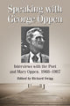 Book cover of: Speaking with George Oppen. By: George Oppen