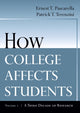Book cover of: How College Affects Students. By: Ernest T. Pascarella