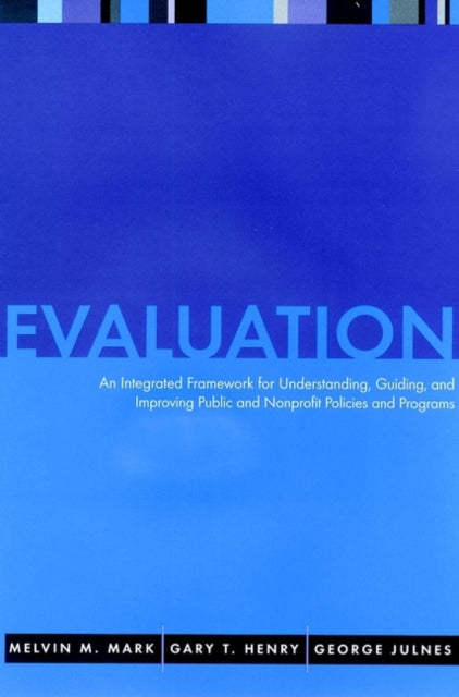 Book cover of: Evaluation. By: Melvin M. Mark