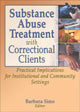 Book cover of: Substance Abuse Treatment with Correctional Clients. By: Barbara Sims