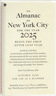 Book cover of: Almanac of New York City for the Year 2025. By: Susan Gail Johnson