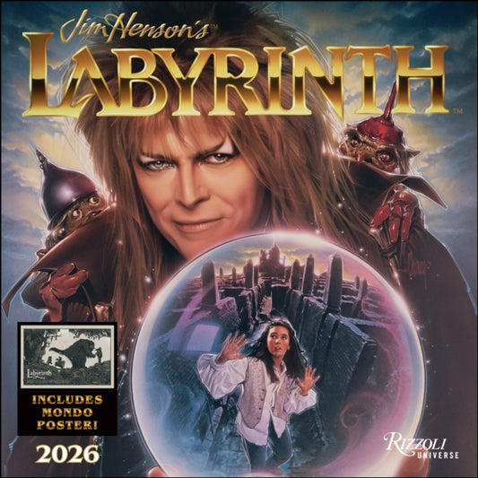 Book cover of: Jim Henson’s Labyrinth 2026 Wall Calendar (Includes Full-Color Poster)