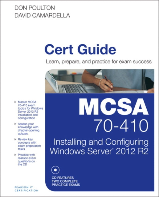 Book cover of: MCSA 70-410 Cert Guide R2. By: POULTON, DON