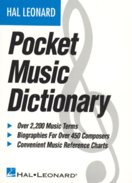 Book cover of: Hal Leonard Pocket Music Dictionary