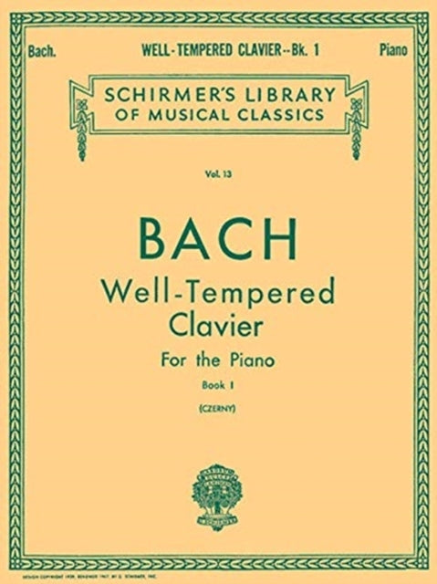 Book cover of: Well Tempered Clavier - Book 1