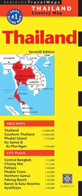 Book cover of: Thailand Travel Map Seventh Edition. By: Periplus Editors