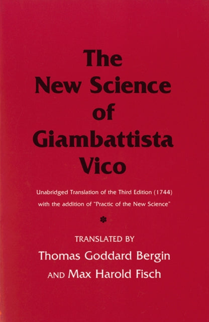 Book cover of: New Science of Giambattista Vico