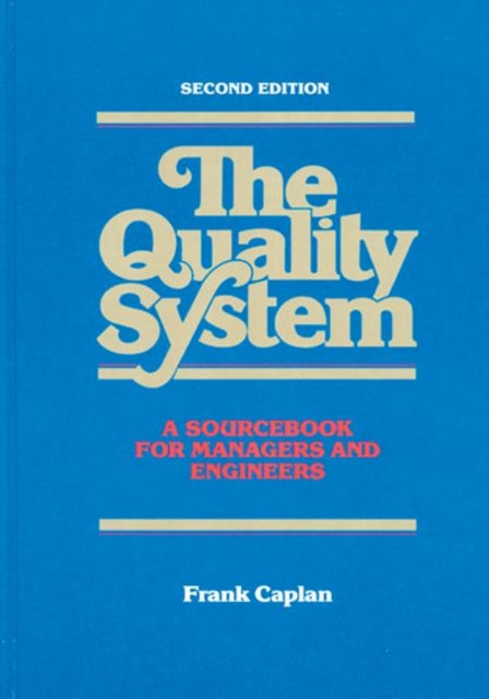 Book cover of: Quality System