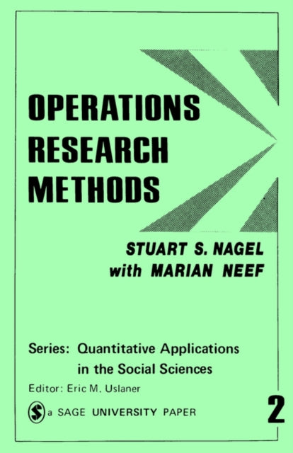 Book cover of: Operations Research Methods