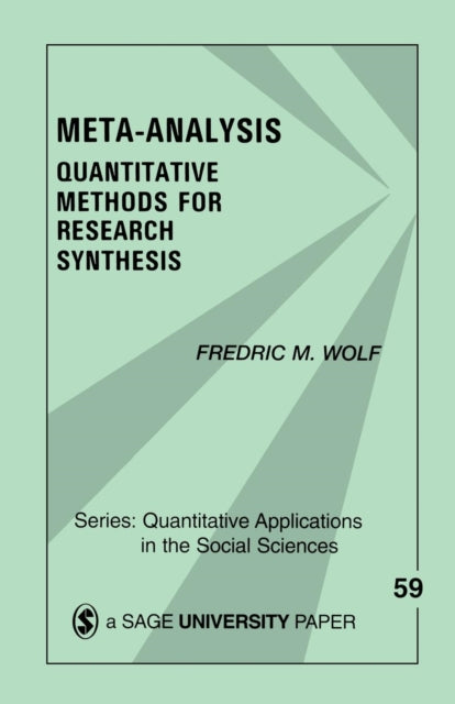 Book cover of: Meta-Analysis. By: Frederic M. Wolf