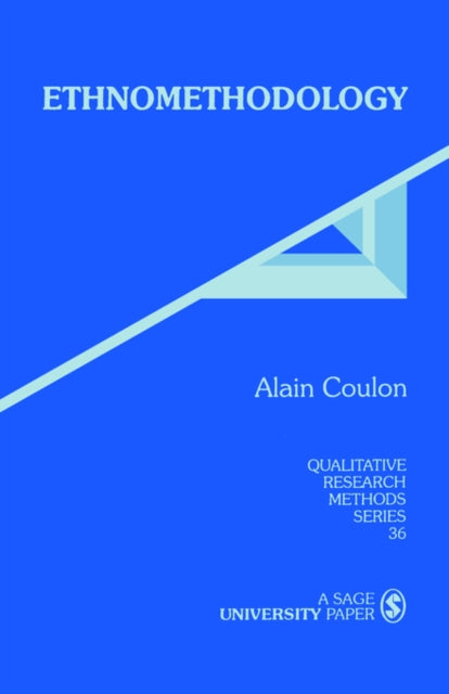 Book cover of: Ethnomethodology. By: Alain Coulon
