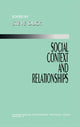 Book cover of: Social Context and Relationships