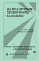 Book cover of: Multiple Attribute Decision Making