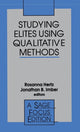 Book cover of: Studying Elites Using Qualitative Methods