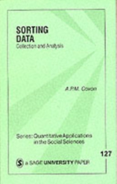 Book cover of: Sorting Data. By: A . P M Coxon