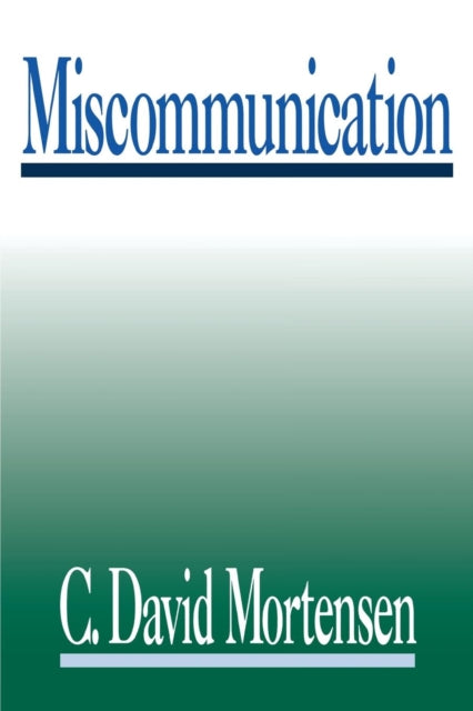 Book cover of: Miscommunication