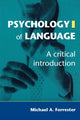 Book cover of: Psychology of Language