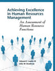 Book cover of: Achieving Excellence in Human Resources Management. By: Edward E. Lawler