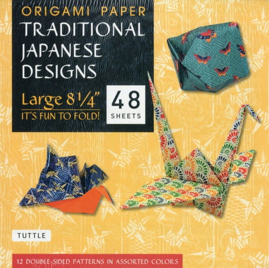 Book cover of: Origami Paper - Traditional Japanese Designs - Large 8 1/4"