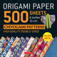 Book cover of: Origami Paper 500 sheets Chiyogami Designs 6 inch 15cm