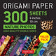 Book cover of: Origami Paper 300 sheets Nature Photo Patterns 4" (10 cm). By: Tuttle Publishing Staff