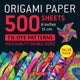 Book cover of: Origami Paper 500 sheets Tie-Dye Patterns 6" (15 cm). By: Tuttle Tuttle Publishing