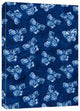 Book cover of: Shibori Indigo Butterflies Dotted Paperback Journal