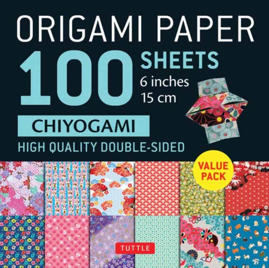 Book cover of: Origami Paper 100 Sheets Chiyogami 6" (15 cm). By: Tuttle Studio