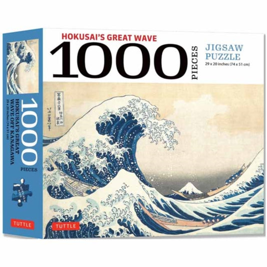 Book cover of: Hokusai's Great Wave  - 1000 Piece Jigsaw Puzzle