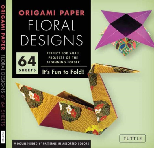 Book cover of: Origami Paper - Floral Designs - 6" - 60 Sheets. By: Tuttle Tuttle Studio