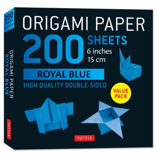 Book cover of: Origami Paper 200 sheets Royal Blue 6". By: Tuttle Tuttle Studio
