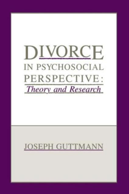 Book cover of: Divorce in Psychosocial Perspective. By: Joseph Guttmann