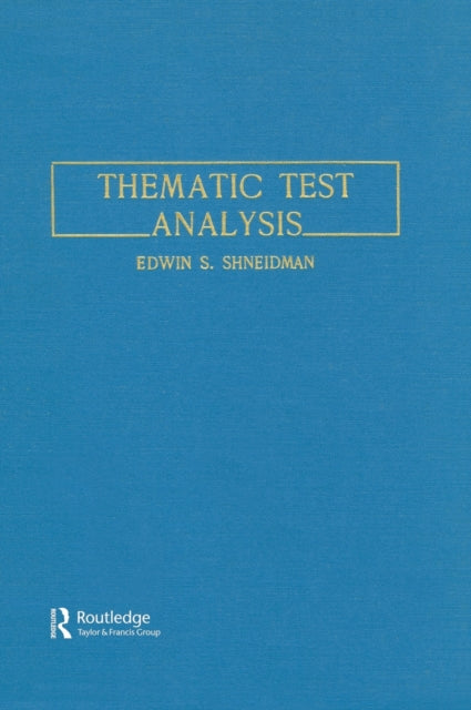 Book cover of: Thematic Test Analysis. By: E. S. Shneidman