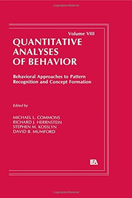 Book cover of: Behavioral Approaches to Pattern Recognition and Concept Formation