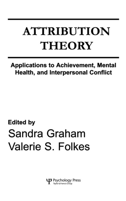 Book cover of: Attribution Theory