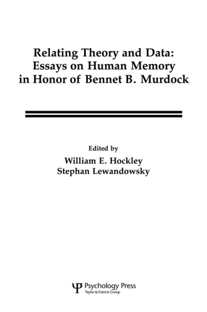 Book cover of: Relating Theory and Data