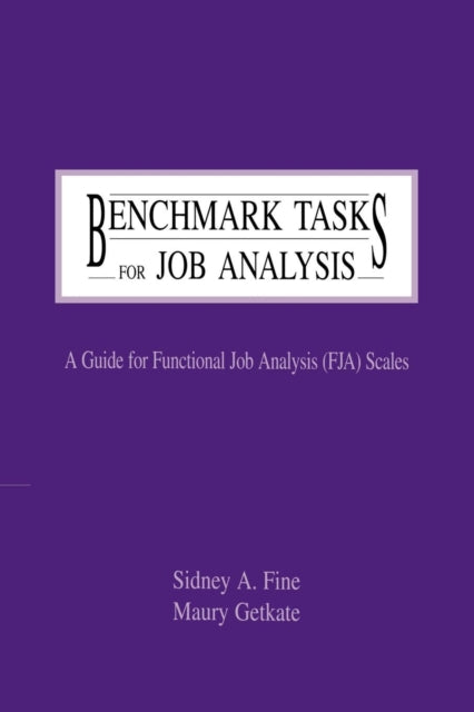 Book cover of: Benchmark Tasks for Job Analysis